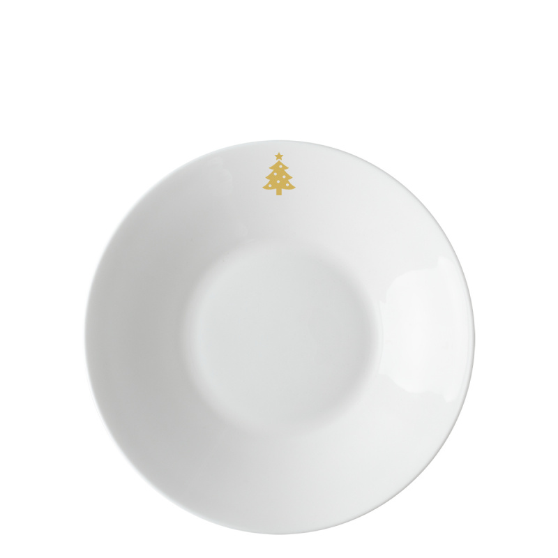 Globok krožnik 22 cm - Premium Platinum Line Merry Christmas