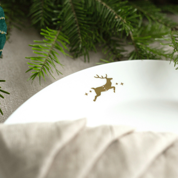 Plitev servirni krožnik 28 cm - Premium Platinum Line Merry Christmas