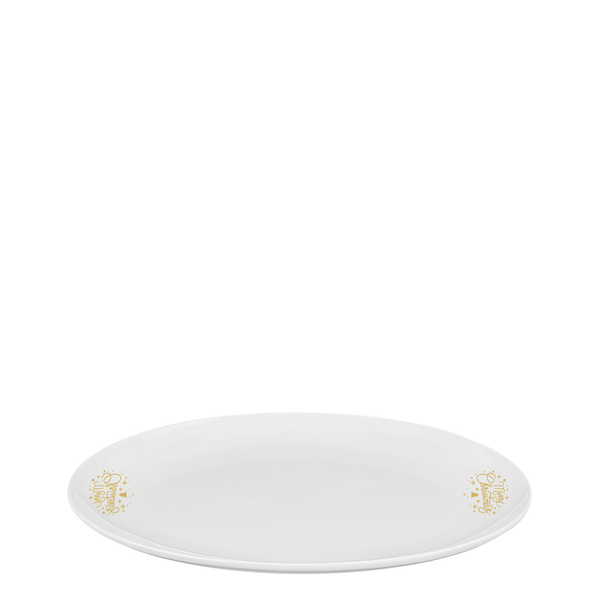 Ovalni krožnik 26 cm - Premium Platinum Line Merry Christmas