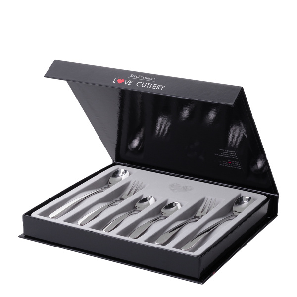 Darilni set s srčkom 6 kosov - Love Cutlery