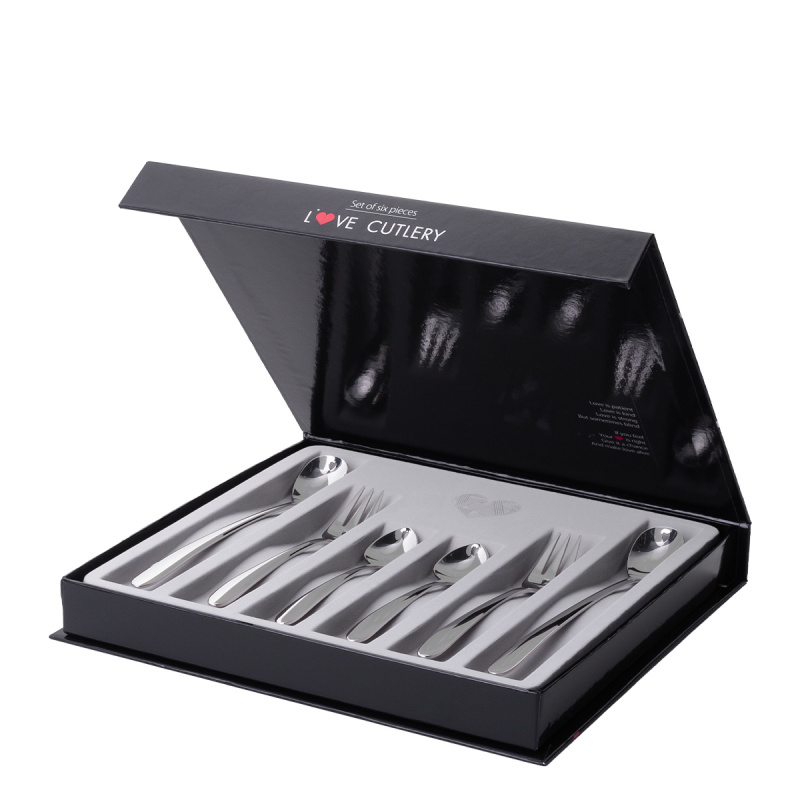 Darilni set s srčkom 6 kosov - Love Cutlery
