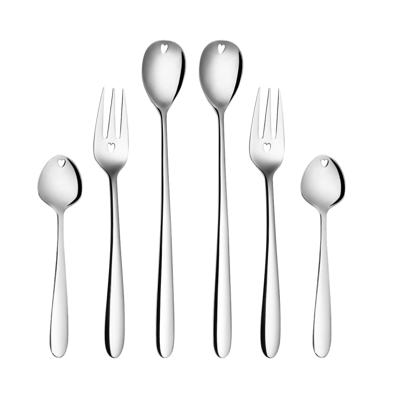 Darilni set s srčkom 6 kosov - Love Cutlery