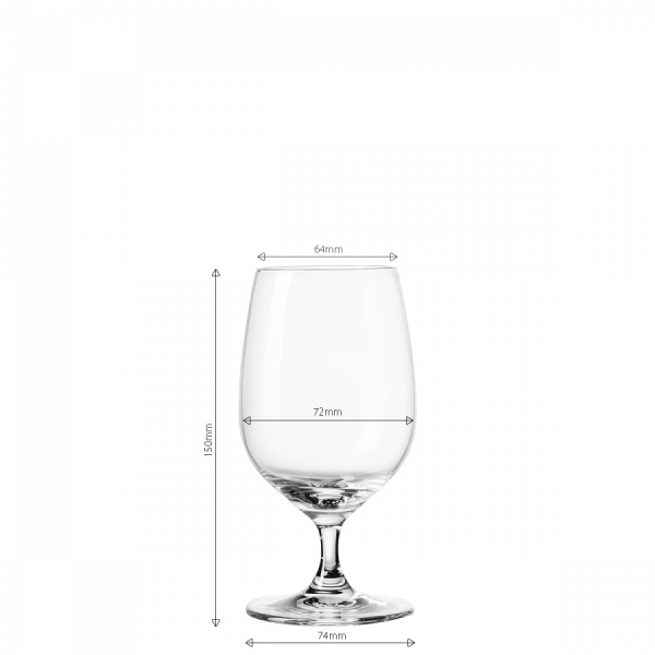 Kozarci na peclju 310 ml set 4 kos - Univers Glas Lunasol META Glass