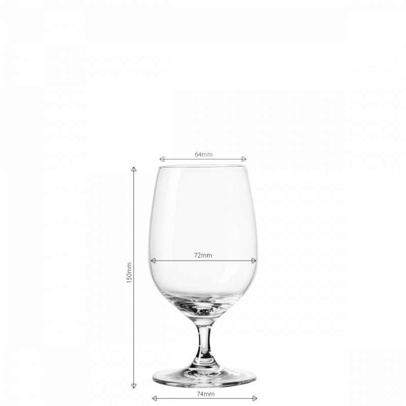 Kozarci na peclju 310 ml set 4 kos - Univers Glas Lunasol META Glass