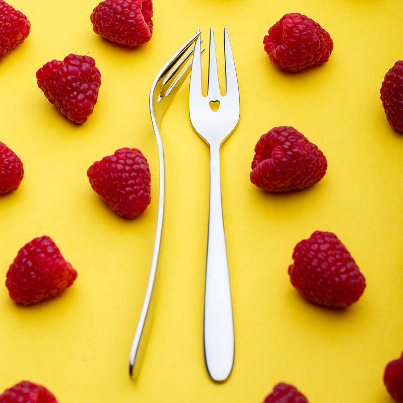 Vilice za pecivo s srčkom 6 kosov | Love Cutlery