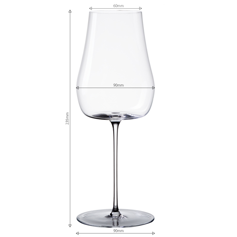 Kozarci za belo vino 400 ml komplet 2 kosa – Green Wave Platinum Line Lunasol II