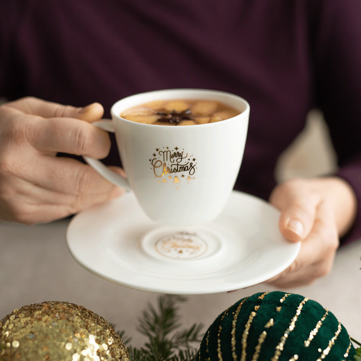 Krožnik 15,5 cm - Premium Platinum Line Merry Christmas