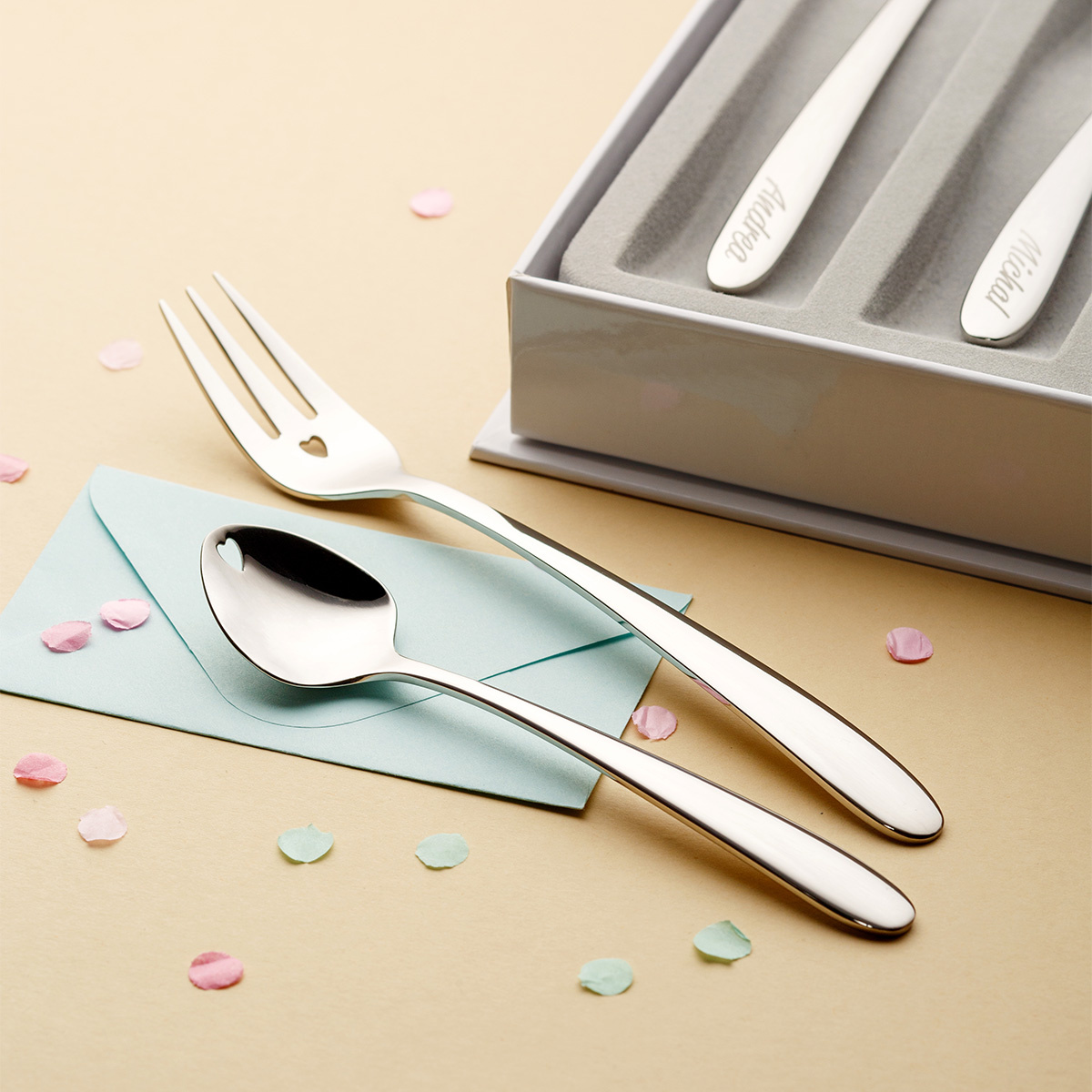 Sladoledne žličke s srčkom set 6 kosov - Love Cutlery