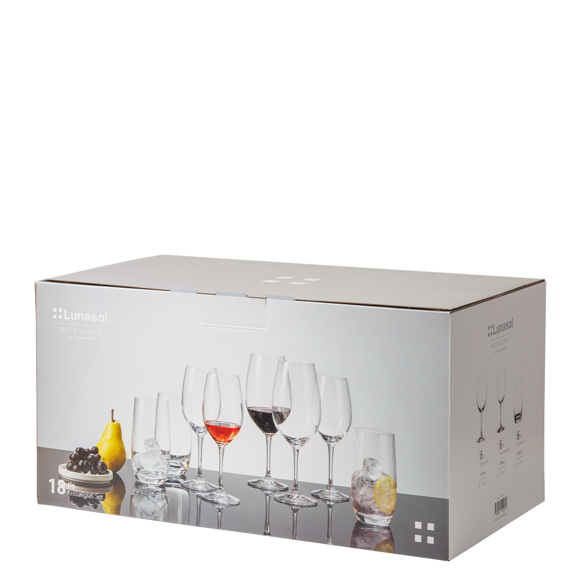 Začetni komplet kozarcev 18 kosov - Benu Basic Premium Glas Lunasol