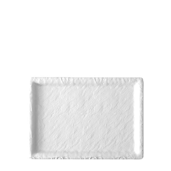 Pladenj bel velik 24,4×17,5 cm | Elements Flow