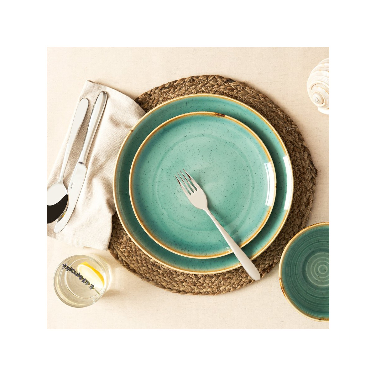 Porcelanasti set 30 kosov – Sand turkizen – Gaya