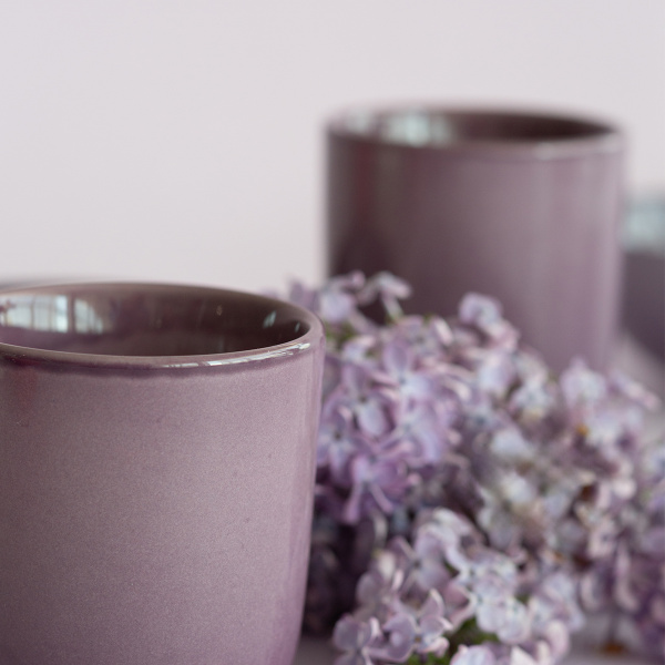 Skodelica brez ročaja 300 ml | Gaya Solatelier Aubergine