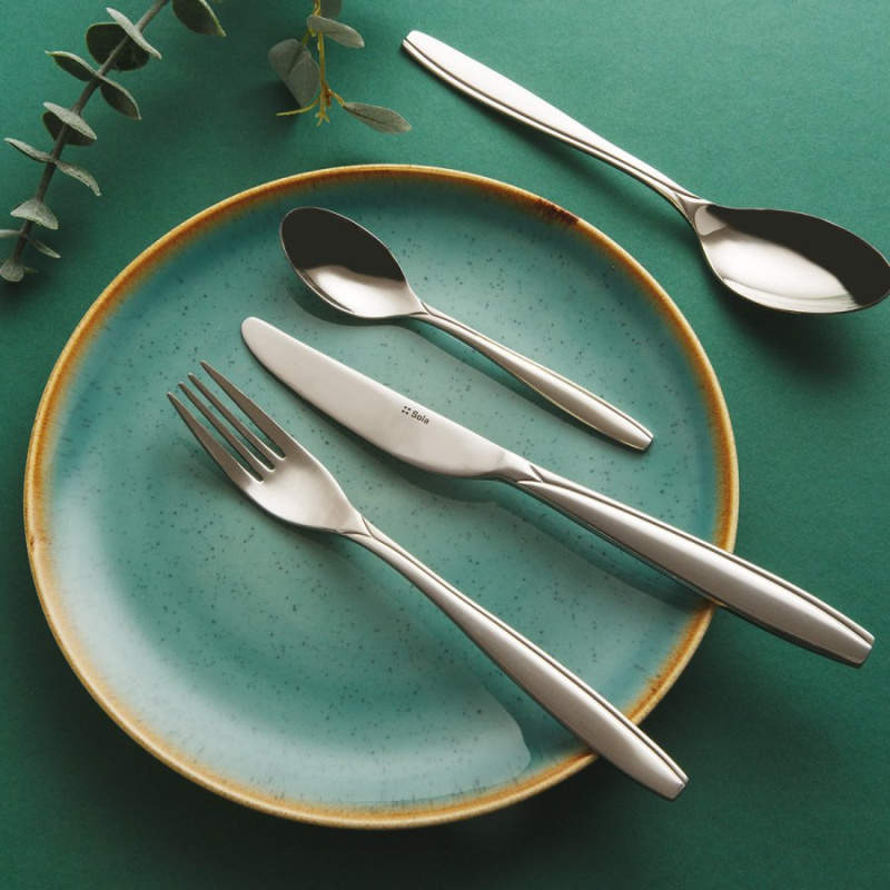 Porcelanasti set 18 delni Gaya Sand turkizen | Lunasol