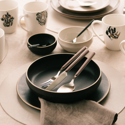 Set jedilnega pribora 16 kosov - Gallery taupe mat