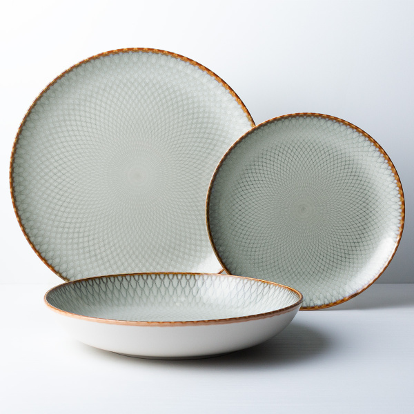 Plitev krožnik Coupe 27 cm komplet 4 kos - Elements Day Mandala