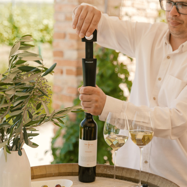 Vakuumska črpalka za vino z 2 zamaškoma | Lunasol