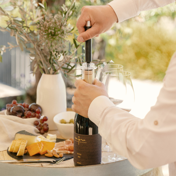 Tlačni odpirač za vino | Lunasol