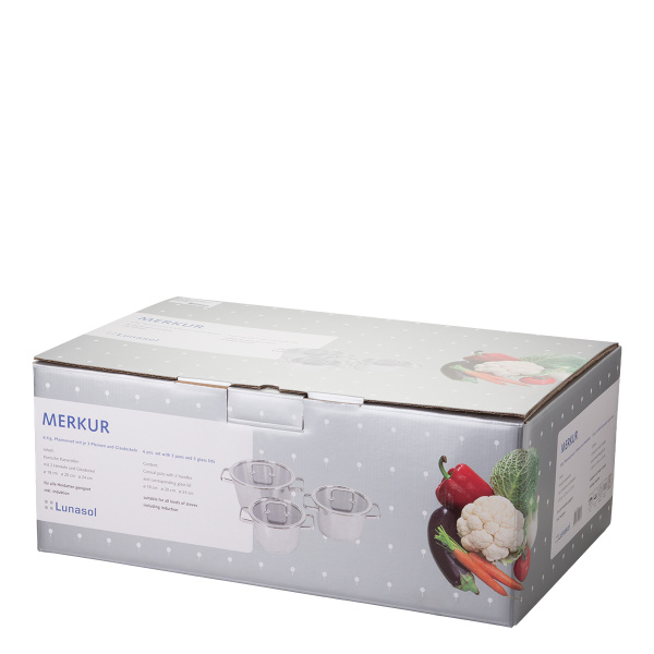 Set posode 6 delni - Merkur Lunasol