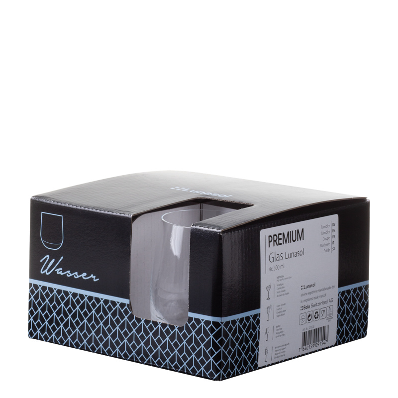 Kozarci Tumbler 300 ml komplet 4 kosov - Premium Glas Optima