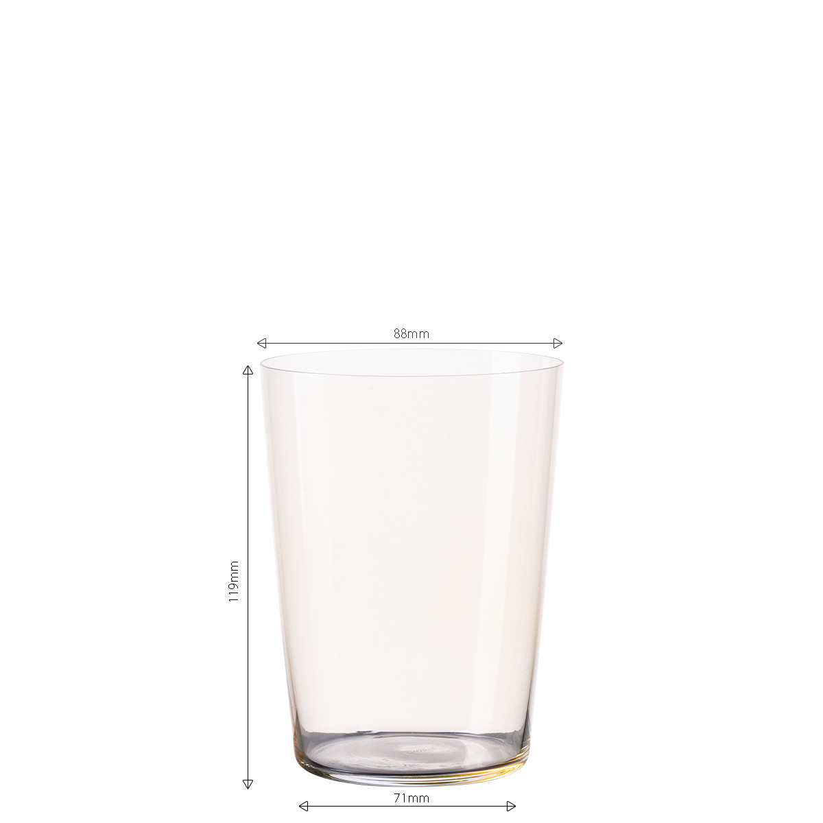 Kozarci Tumbler bež 515 ml komplet 6 kosov – 21st Century Glas Lunasol META Glass