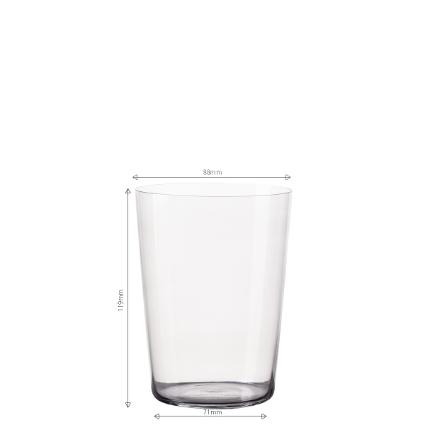 Kozarci Tumbler sivi 515 ml komplet 6 kosov – 21st Century Glas Lunasol META Glass