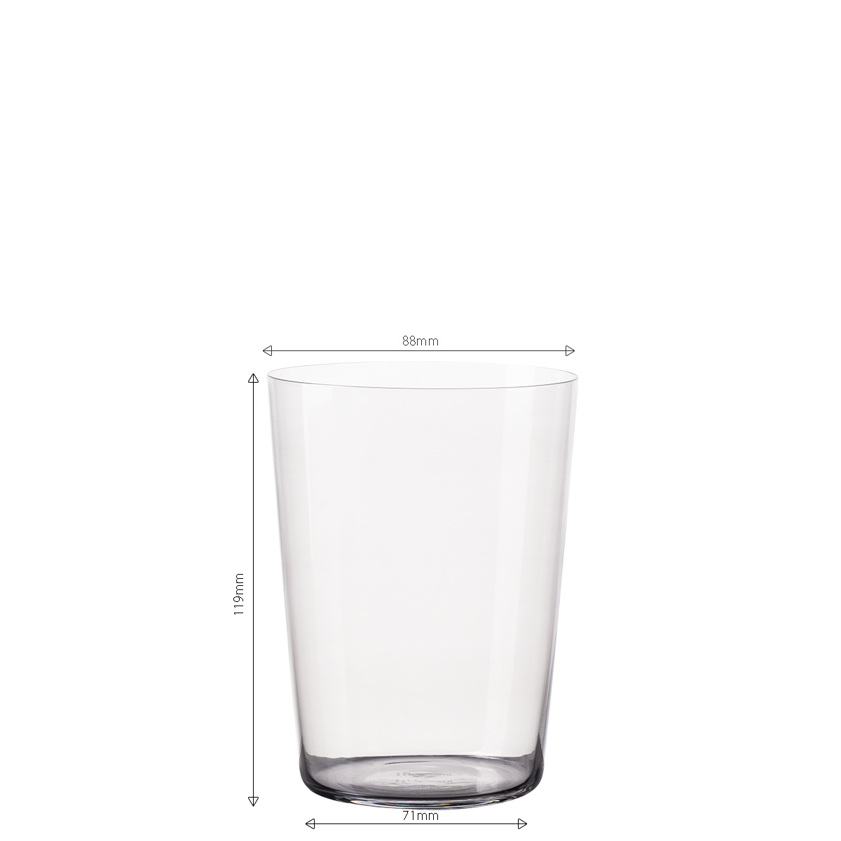 Kozarci Tumbler sivi 515 ml komplet 6 kosov – 21st Century Glas Lunasol META Glass