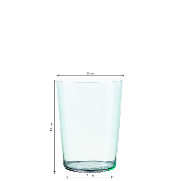 Kozarci Tumbler zeleni 515 ml komplet 6 kosov – 21st Century Glas Lunasol META Glass