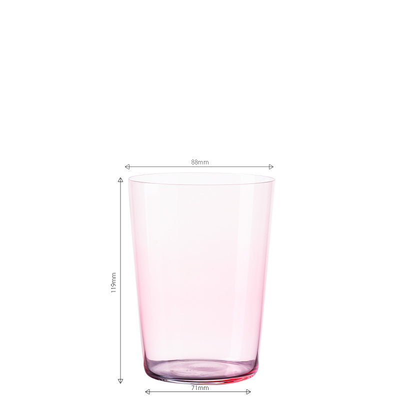 Kozarci Tumbler rdeči 515 ml komplet 6 kosov – 21st Century Glas Lunasol META Glass