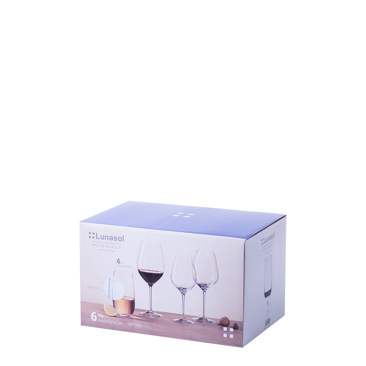 Kozarci Tumbler 490 ml komplet 6 kosov - Optime Line Glas Lunasol