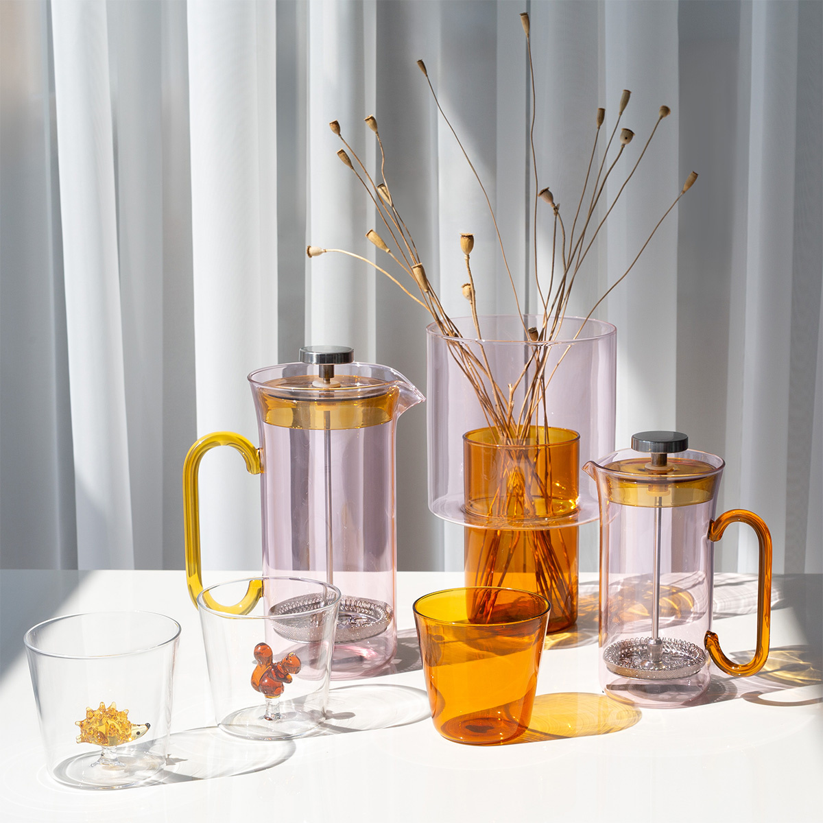 French Press majhen roza 400 ml | Ichendorf