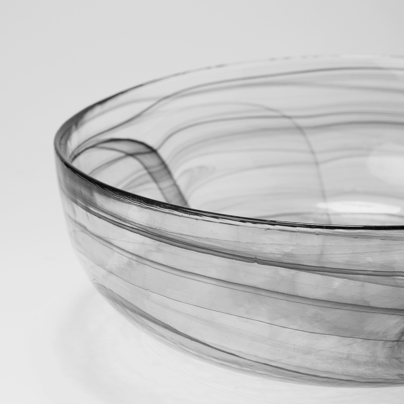 Skleda črna 21 cm - Elements Glass