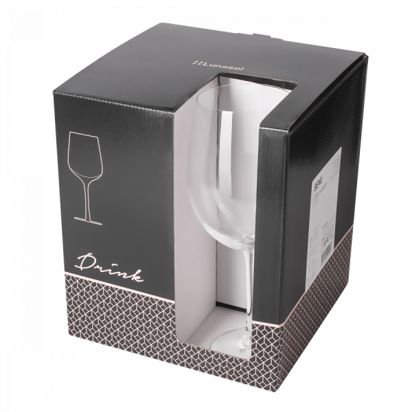 Kozarci za rdeče vino 850 ml komplet 4 kosi - Benu Glas Lunasol META Glas