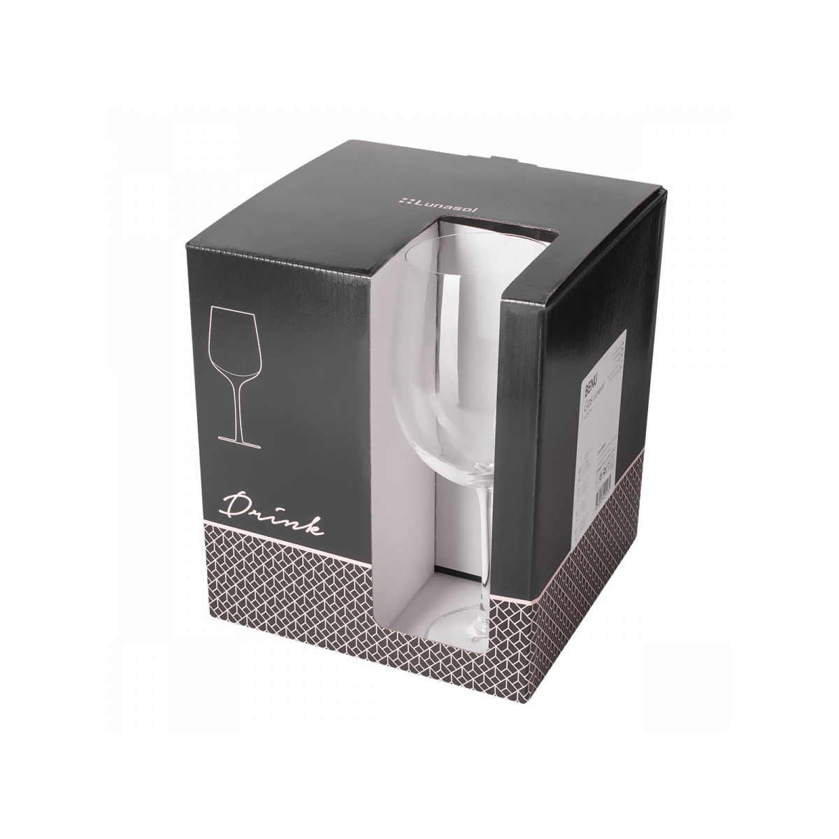 Kozarci za rdeče vino 850 ml komplet 4 kosi - Benu Glas Lunasol META Glas