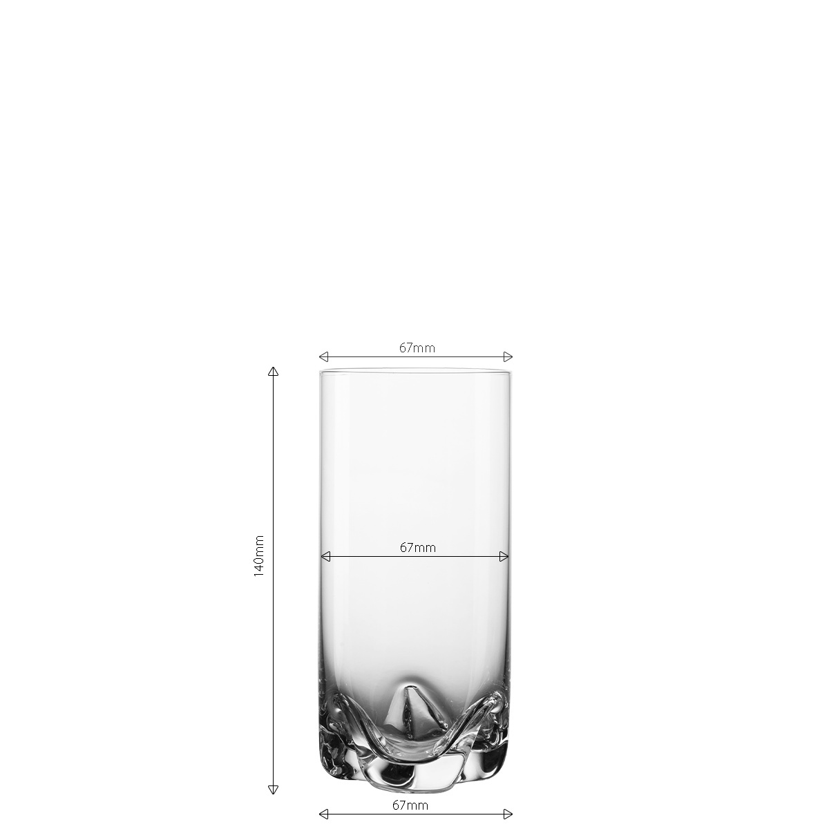 Kozarci Tumbler 350 ml komplet 4 kos - Anno Glas Lunasol META Glass