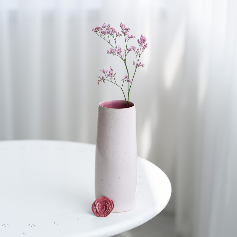 Vaza 23 cm | Gaya Solatelier Rose Crystal