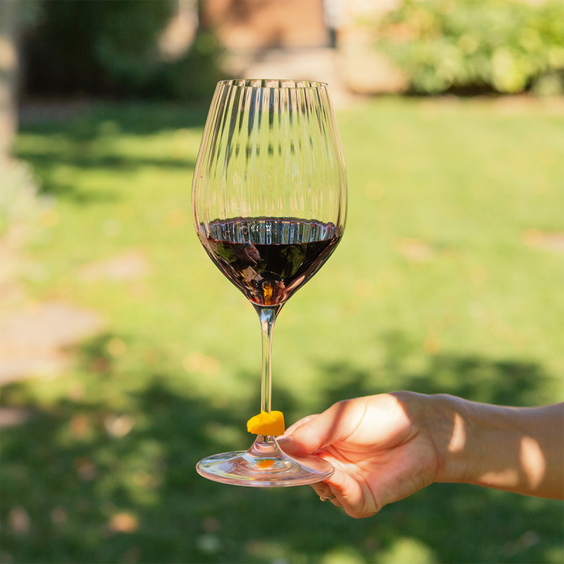 Zamašek za vino in 8 označevalcev kozarcev | Lunasol