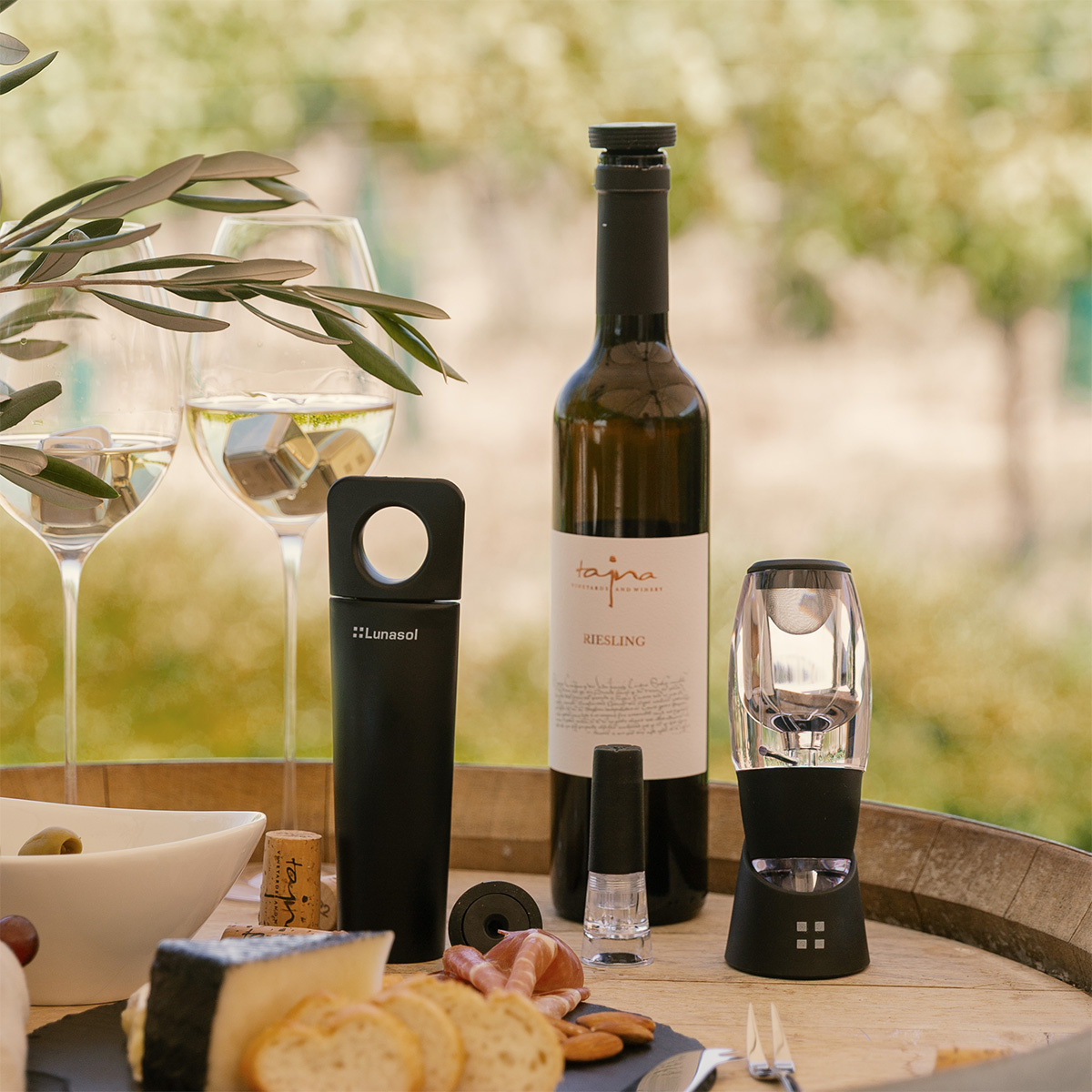 Vakuumska črpalka za vino z 2 zamaškoma | Lunasol