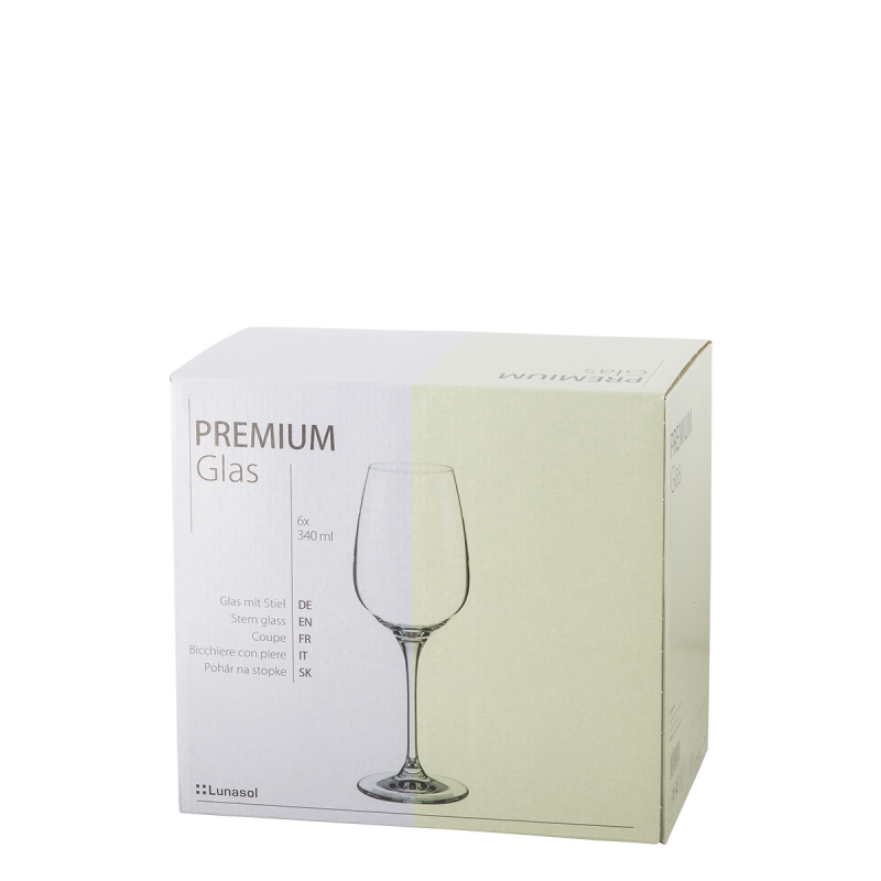 Kozarci Sauvignon blanc 340 ml komplet 6 kosov - Premium Glas Crystal