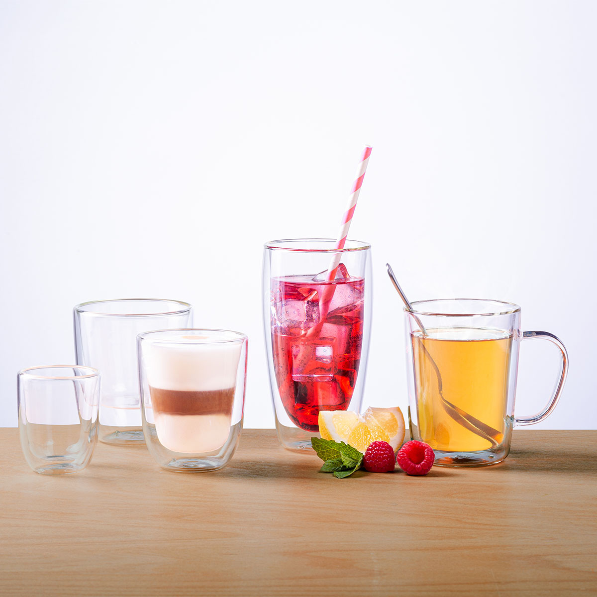 Kozarec BASIC Glas Double Wall 190 ml - set 4 kosov
