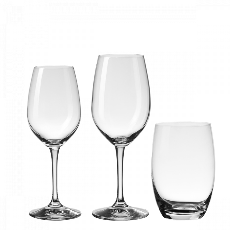 Začetni komplet kozarcev za dom 12 kosov - BASIC Glas Lunasol
