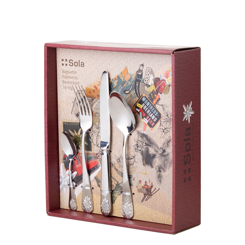 Set jedilnega pribora 16 kosov | Baguette Vintage Edelweiss