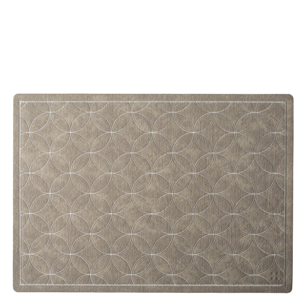 Namizni pogrinjek Stitch taupe 45×32 cm | Elements Ambiente