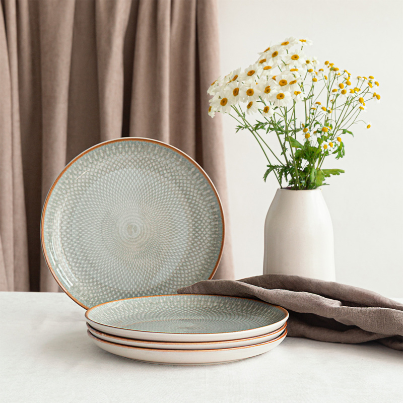 Plitev krožnik Coupe 27 cm komplet 4 kos - Elements Day Mandala