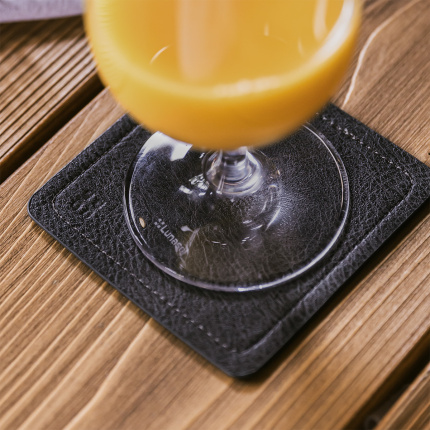 Antracit podstavek za kozarec PVC – Elements Ambiente