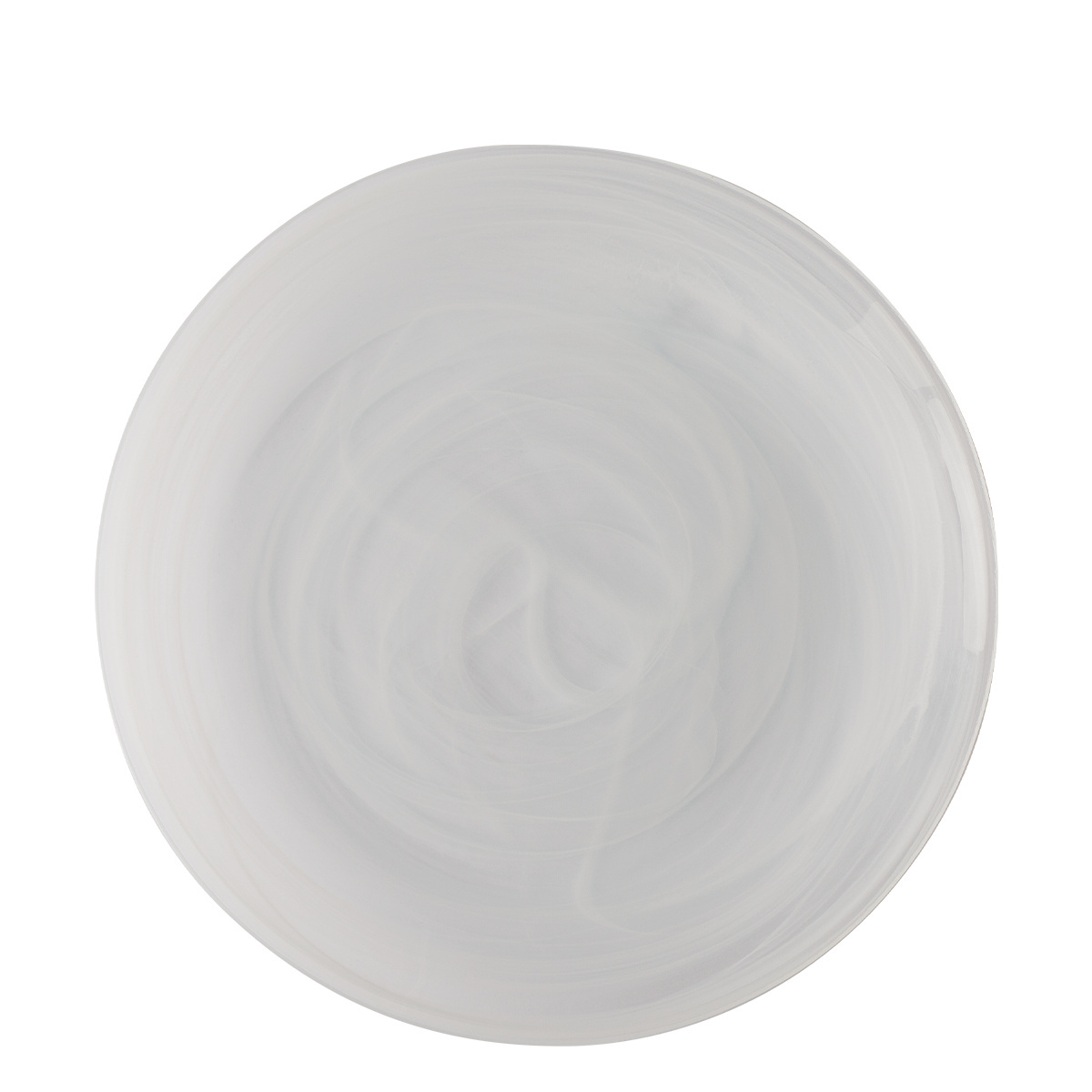 Krožnik plitek bel 28 cm - Elements Glass