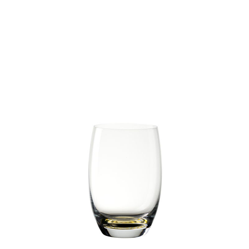 Kozarec Tumbler 460 ml rumeno dno | Optima Glas