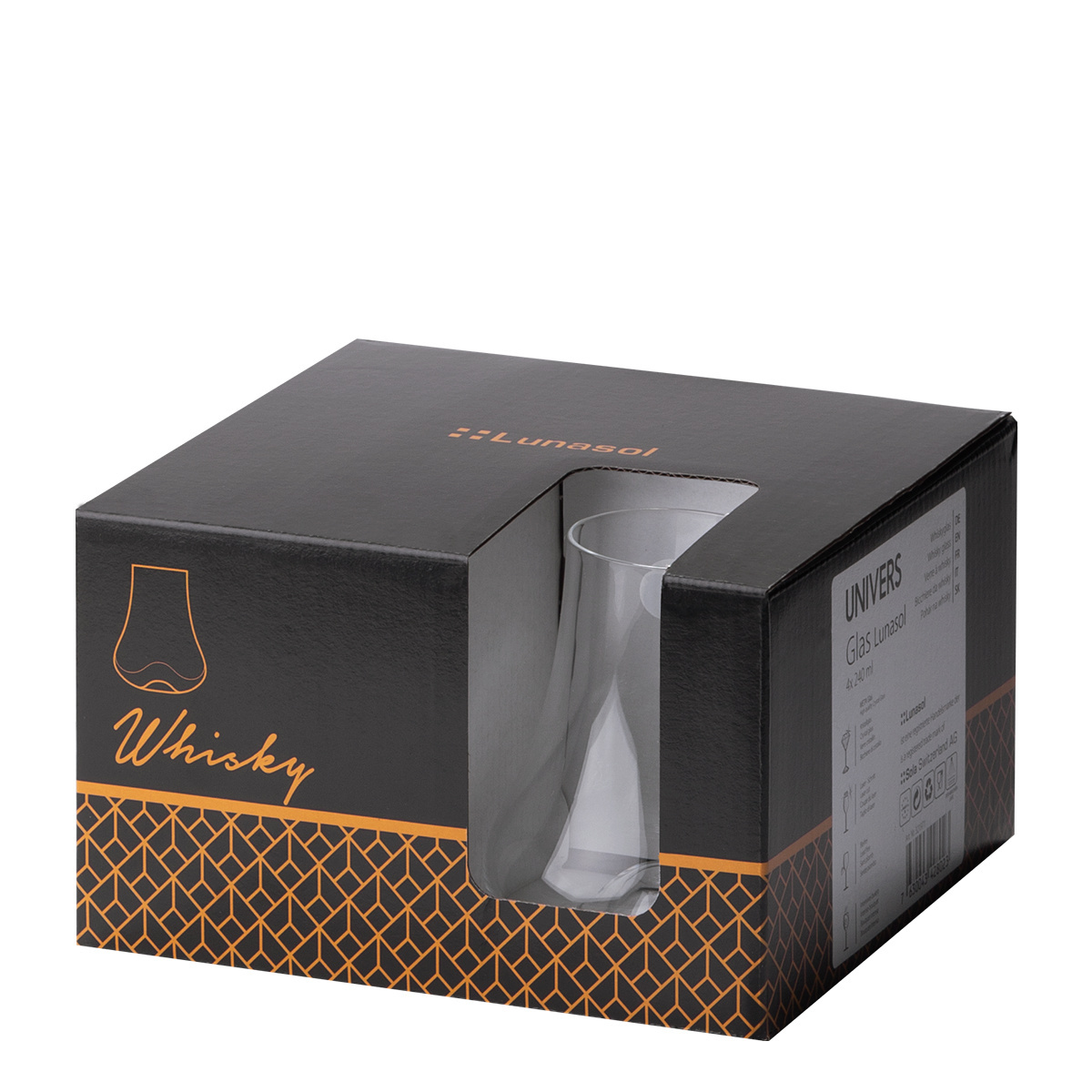 Kozarec za viski Wave 240 ml, komplet 4 kosov - Univers Glas Lunasol