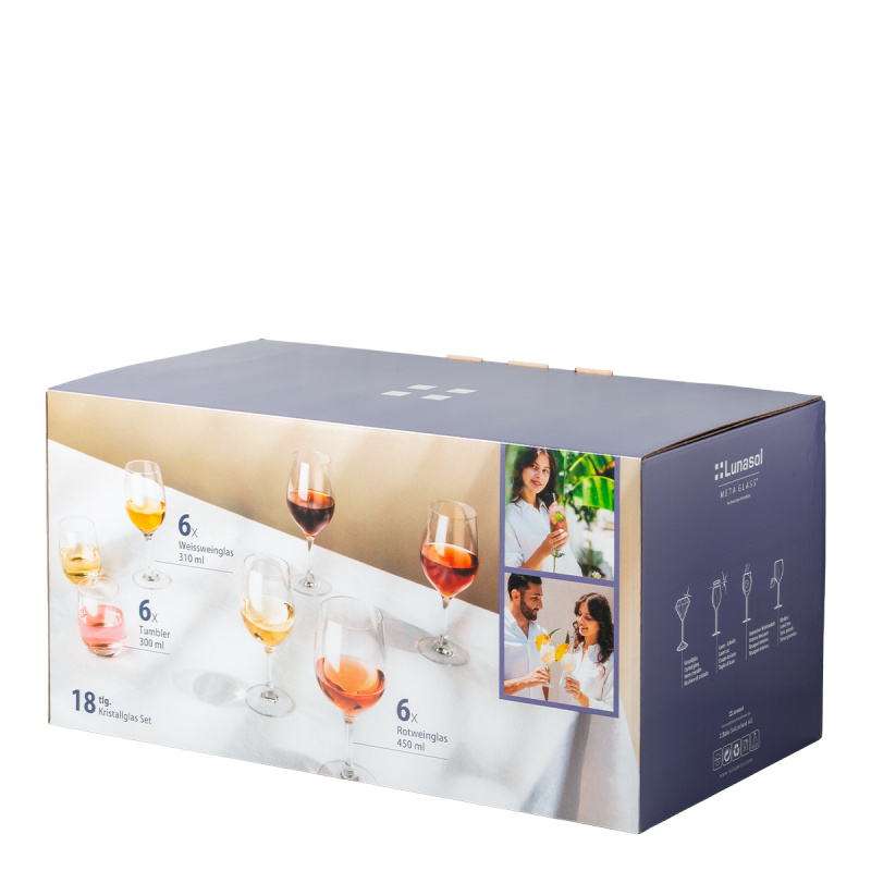 Začetni komplet kozarcev 18 kosov | Anno Premium Glas