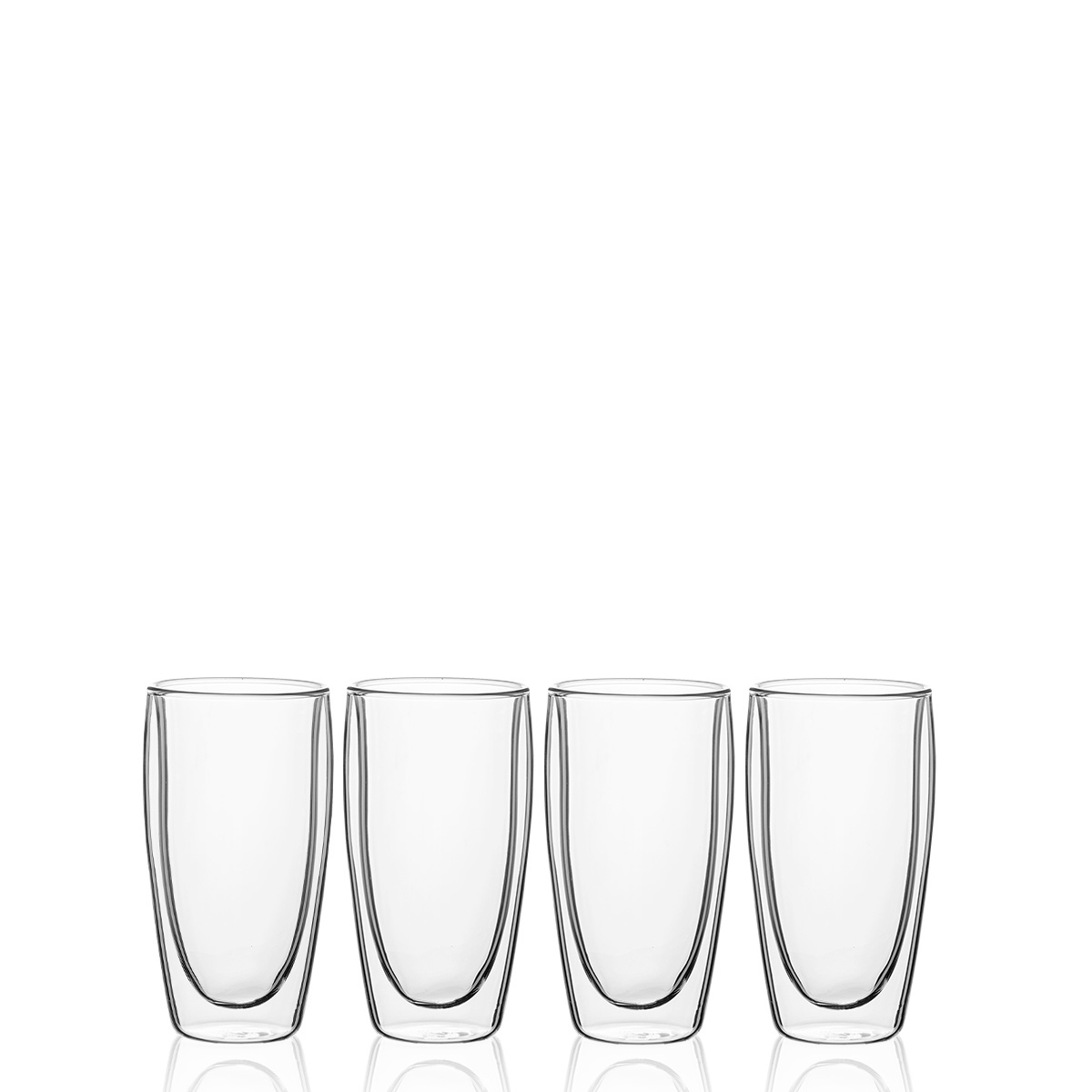 Kozarec BASIC Glas Double Wall 330 ml - komplet 4 kosov