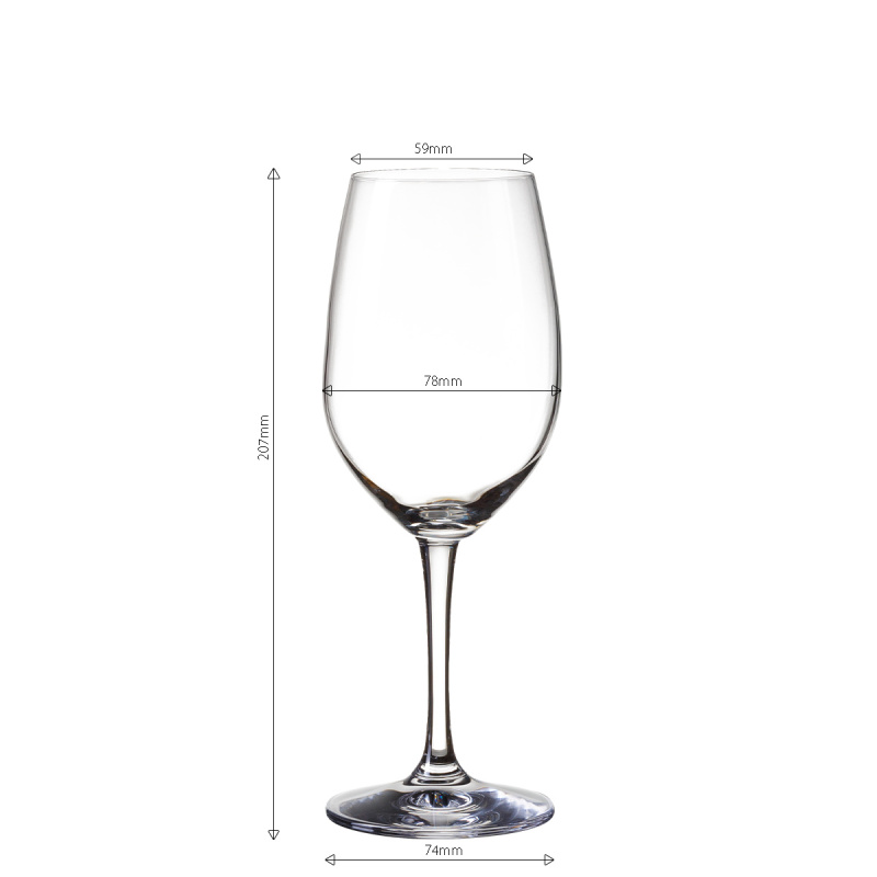 Kozarci za rdeče vino 380 ml komplet 4 kosov - BASIC Glas Lunasol META Glass